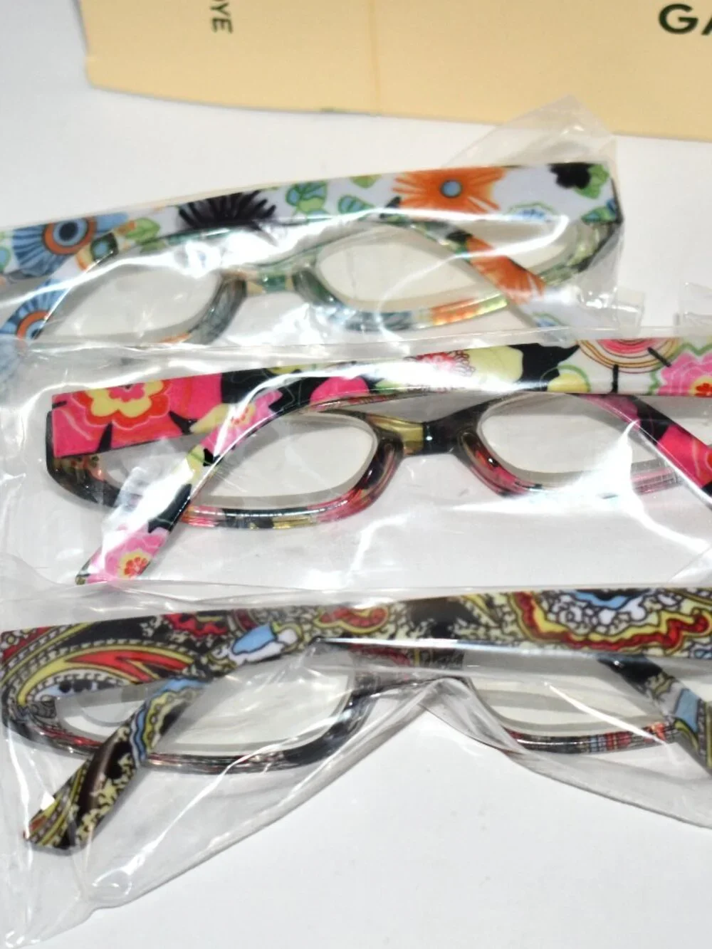 GAOYE 5 Pack Reading Glasses +5.00 Blue Light Filter Floral Readers Women New C